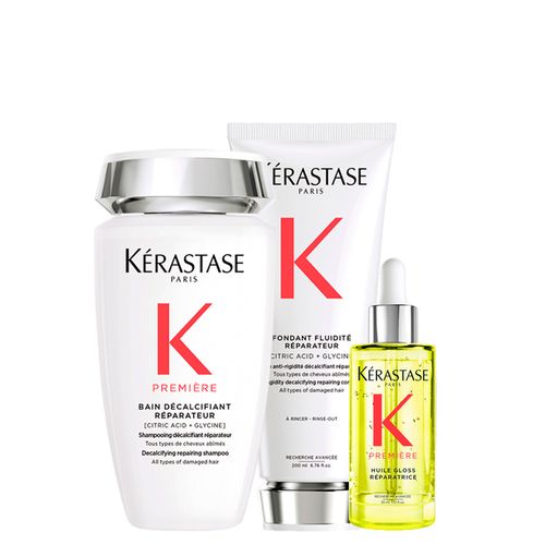 Kit Kérastase Première Réparateur - Shampoo 250 ml + Condicionador 200 ml + Óleo 30 ml - Kit Kérastase Première Réparateur - Shampoo 250ml + Condicionador 200ml +óleo 30ml