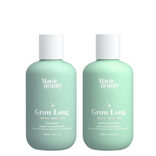 Kit Magic Beauty Grow Long - Shampoo 250 ml + Condicionador 250 ml - Kit Magic Beauty Grow Long - Shampoo 250ml + Condicionador 250ml