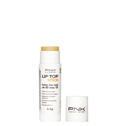 Lip Balm Hidratante Pink Cheeks Lip Top Stick FPS 40 Transparente 5,5 g