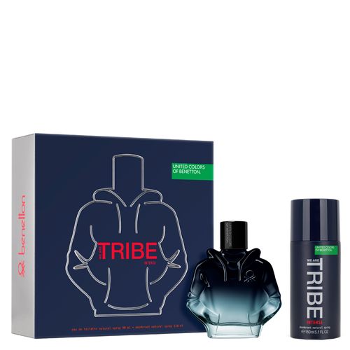 Kit Perfume Benetton United Colors We Are Tribe Intense Eau de Parfum Masculino 90 ml + Desodorante 150 ml