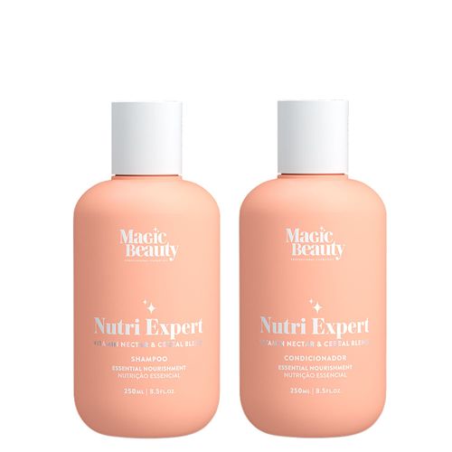 Kit Magic Beauty Nutri Expert Vitamin Nectar - Shampoo 250 ml + Condicionador 250 ml - Kit Magic Beauty Nutri Expert Vitamin Nectar - Shampoo 250ml+ Condicionador 250ml