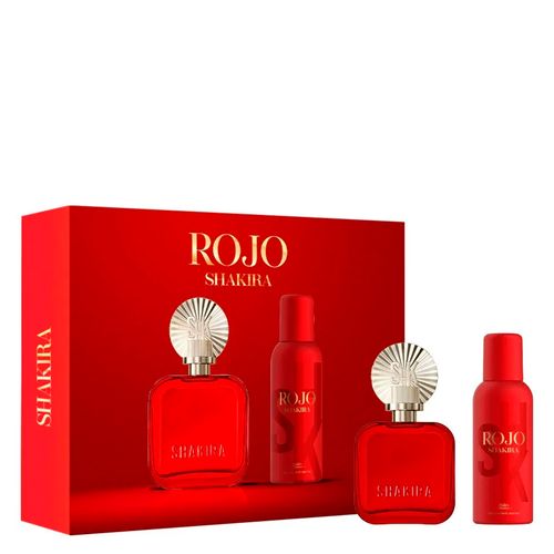 Kit Perfume Shakira Rojo Feminino Eau de Parfum 80 ml + Desodorante Spray 150 ml