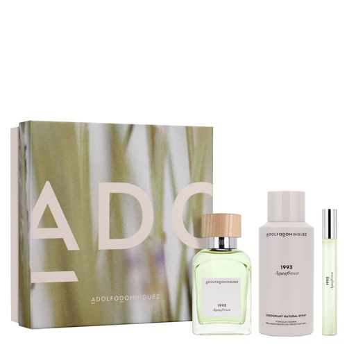 Kit Perfume Adolfo Dominguez Agua Fresca Masculino Eau de Toilette 120 ml + Desodorante 150 ml + Miniatura 10 ml