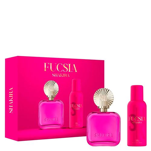 Kit Perfume Shakira Fucsia Shakira Eau de Parfum Feminino 80 ml + Desodorante Spray 150 ml