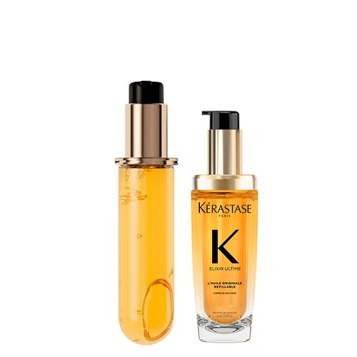 Kit Kérastase Elixir - Óleo Capilar Ultime L'huile Originale 75 ml + Óleo Capilar Ultime L'huile Originale 75 ml Refil