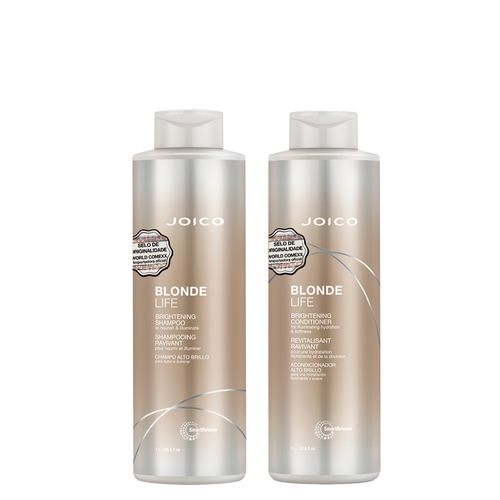 Kit Joico Professional Blonde Life Brightening - Shampoo 1000 ml + Condicionador 1000 ml