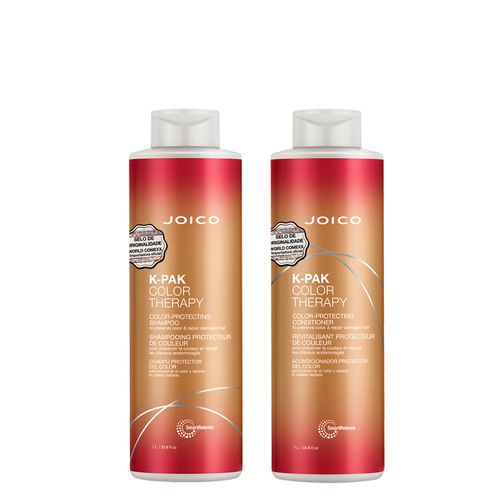 Kit Joico Professional Therapy Preserve Color Repair Damaged - Shampoo 1000 ml + Condicionador 1000 ml - Kit Joico Professional K-Pak Color Therapy Preserve Color & Repair Damaged - Shampoo 1000 ml + Condicionador 1000 ml