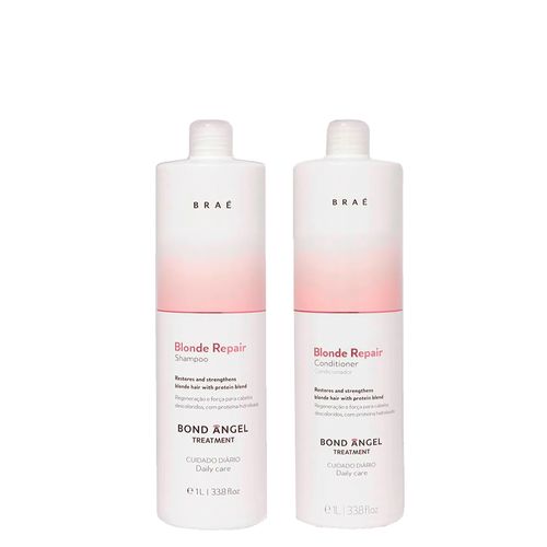 Kit Braé Blonde Repair - Shampoo 1000 ml + Condicionador 1000 ml
