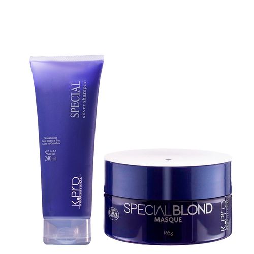 Kit K-Pro Profissional Special Blond - Shampoo 240 ml + Máscara 165 g