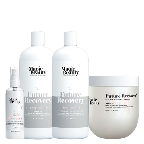 Kit Magic Beauty Future Recovery - Shampoo 1000 ml + Condicionador 1000 ml + Máscara 500 g + Leave-In Shield 120 ml
