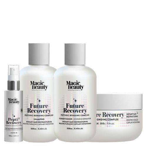 Kit Magic Beauty Future Recovery - Shampoo 250 ml + Condicionador 250 ml + Máscara 200 g + Leave-In Pepti 120 ml