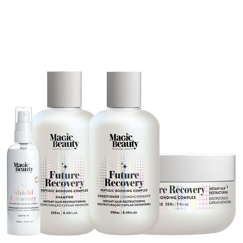 Kit Magic Beauty Future Recovery - Shampoo 250 ml + Condicionador 250 ml + Máscara 200 g +Leave-In Shield 120 ml