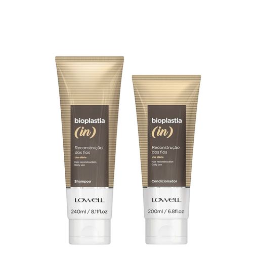 Kit Lowell Bioplastia In - Shampoo 240 ml + Condicionador 200 ml