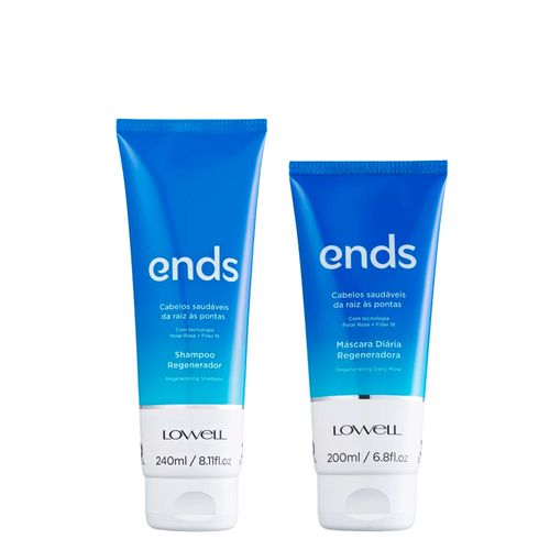 Kit Lowell Ends - Shampoo 240 ml + Máscara 200 ml