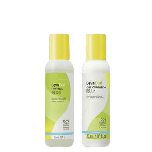 Kit Deva Curl Delight - Shampoo 120 ml + Condicionador 120 ml