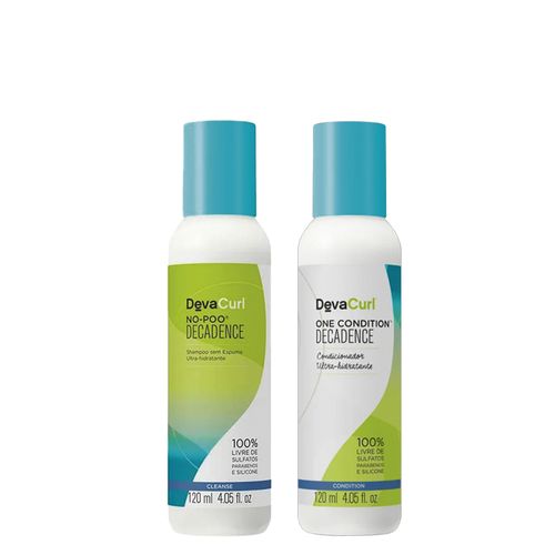 Kit Deva Curl Decadence - Shampoo 120 ml + Condicionador 120 ml