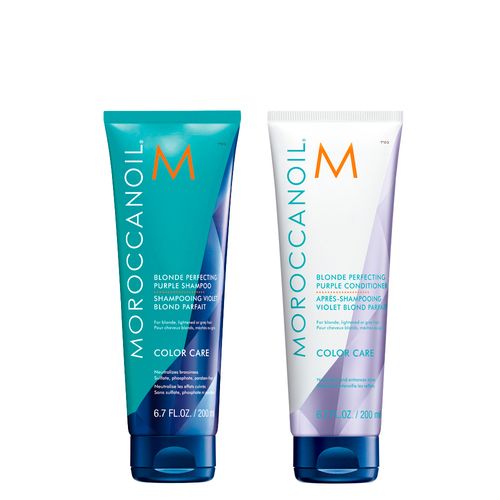 Kit Moroccanoil Color Care - Shampoo Violeta 250 ml + Condicionador 250 ml - Kit Moroccanoil Color Care Shampoo Violeta 250ml + Condicionador 250ml
