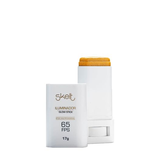 Iluminador Glow Stick Skelt com Proteção Solar FPS 65 e FPUVA 22 - Skelt Stick com Proteção Solar Fps 65 e Fpuva22 Iluminador Glow 17g