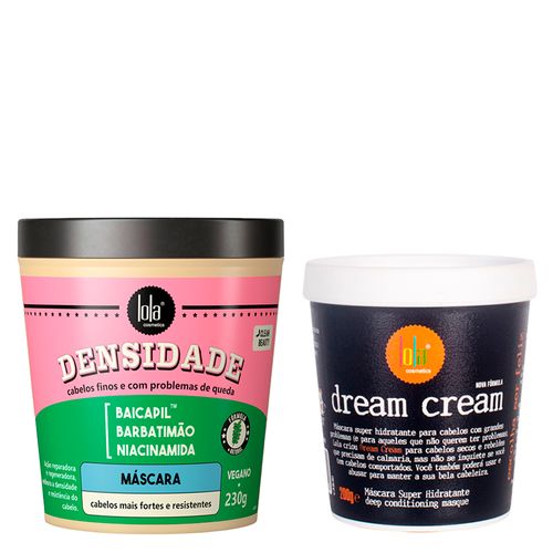 Kit Lola From Rio - Máscara Densidade 230 g + Máscara Dream Cream 200 g
