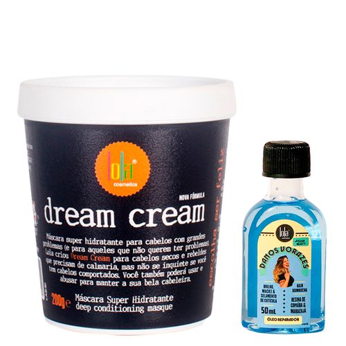 Kit Lola From Rio - Óleo Danos Vorazes 50 ml + Máscara Dream Cream 200 g