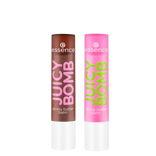 Kit Essence Balm Labial Juicy Bomb Glossy Butter 05 Choco-Lot To Handle + 03 Time To Pitaya