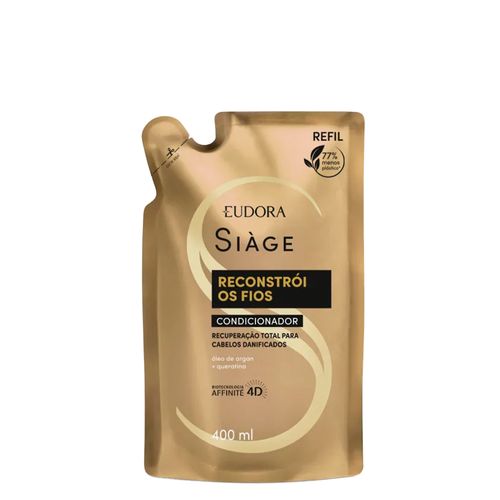 Condicionador Eudora Siàge Reconstrói os Fios Refil 400 ml
