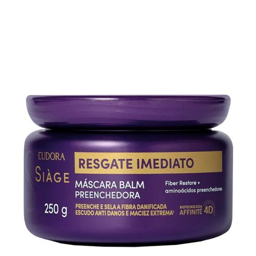 Máscara Capilar Eudora Siàge Resgate Imediato 250 g