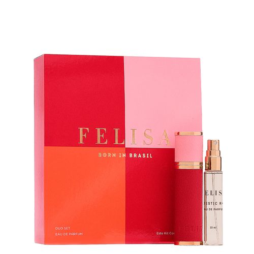Perfume Felisa Duo Set Feminino Eau de Parfum Recarregável 10 ml - 2 Unidades