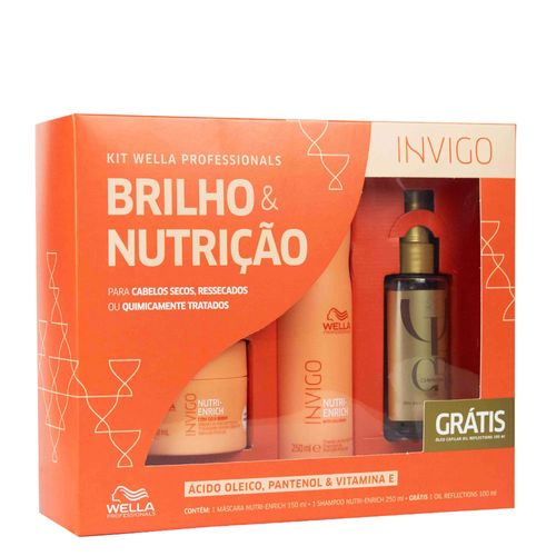 Kit Wella Professionals Nutri-Enrich Ganhe Óleo Capilar 100ml