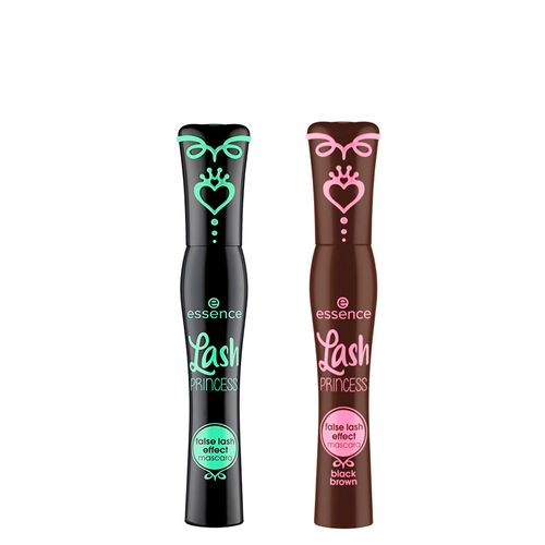 Kit Essence Máscara de Cílios Lash Princess Preta 12 ml + Máscara de Cílios False Lash Effect Marrom 12 ml