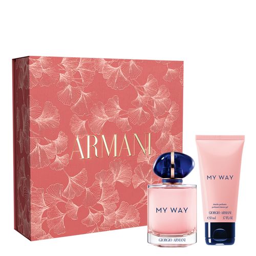 Kit Coffret Perfume Giorgio Armani My Way Eau de Parfum Feminino 90 ml + Gel de Banho 50 ml