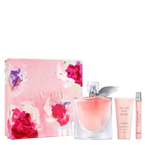 Kit Lancôme Perfume La Vie Est Belle Eau de Parfum Feminino 75 ml + Loção Corporal + Miniatura 10 ml