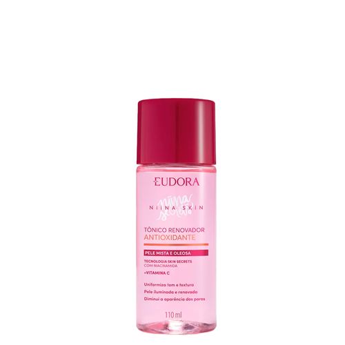 Tônico Renovador Antioxidante Eudora by Niina Skin 110 ml