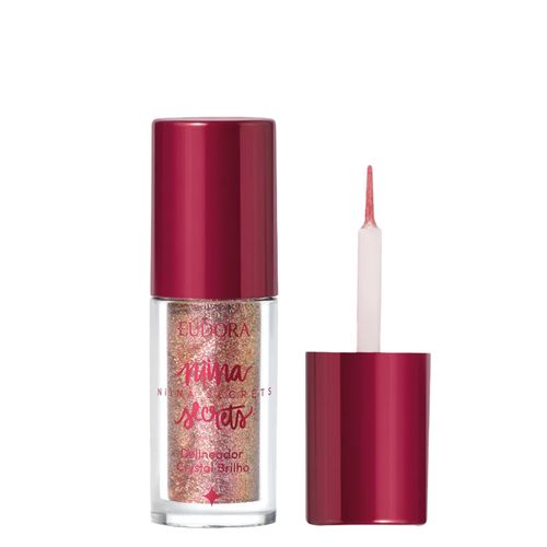 Delineador Eudora Niina Secrets Crystal Brilho Rose Gold