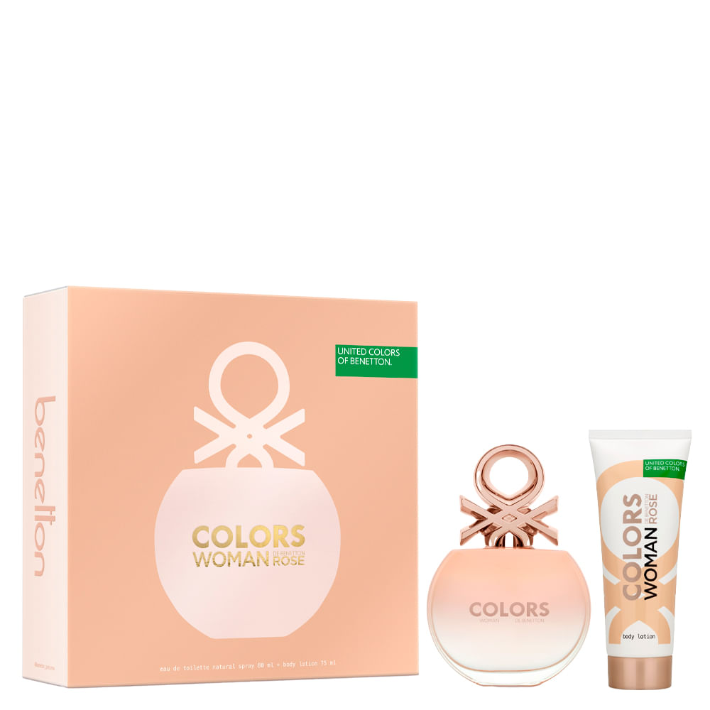 Kit Perfume United Colors of Benetton Sisterland Rose Feminino - Eau de Toilette 80ml + Loção Corporal 75ml