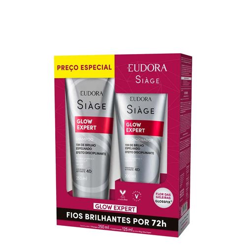 Kit Siàge Eudora Glow Expert Shampoo 250 ml + Condicionador 125 ml