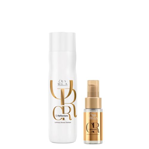 Kit Wella Oil Reflections - Shampoo 250 ml + Óleo 30 ml