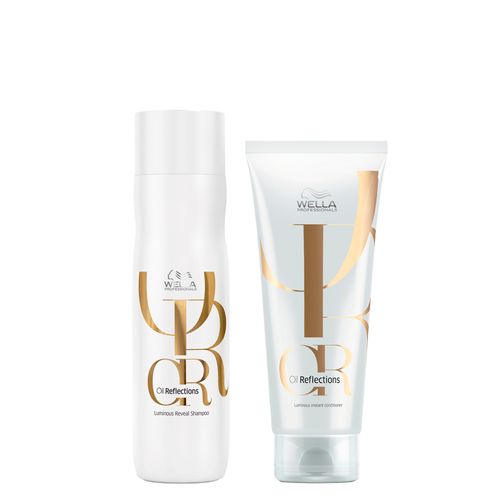 Kit Wella Oil Reflections - Shampoo 250 ml + Condicionador 200 ml