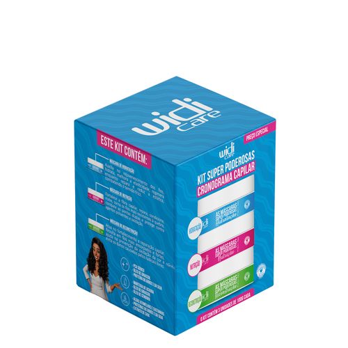 Kit Widi Care Super Poderosas Cronograma Capilar 300 g