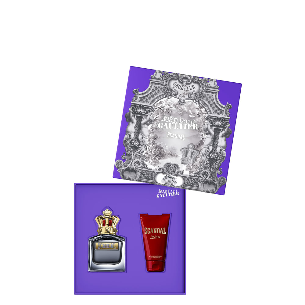 Kit Perfume Jean Paul Gaultier Scandal For Him Masculino - Eau de Toilette 100ml + Gel de Banho 75ml