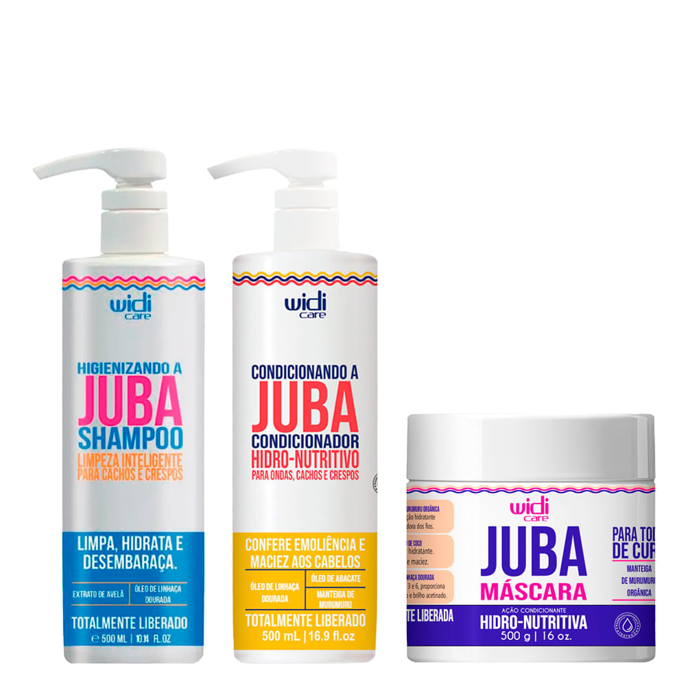 Kit Widi Care Hidro Nutritivo Shampoo 500ml + Condicionador 500ml + Máscara 500ml