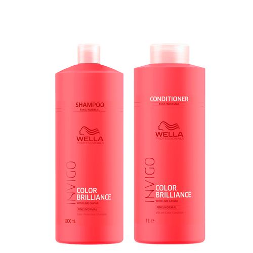 Kit Wella Professionals Invigo Color Brilliance - Shampoo 1000ml + Condicionador 1000ml