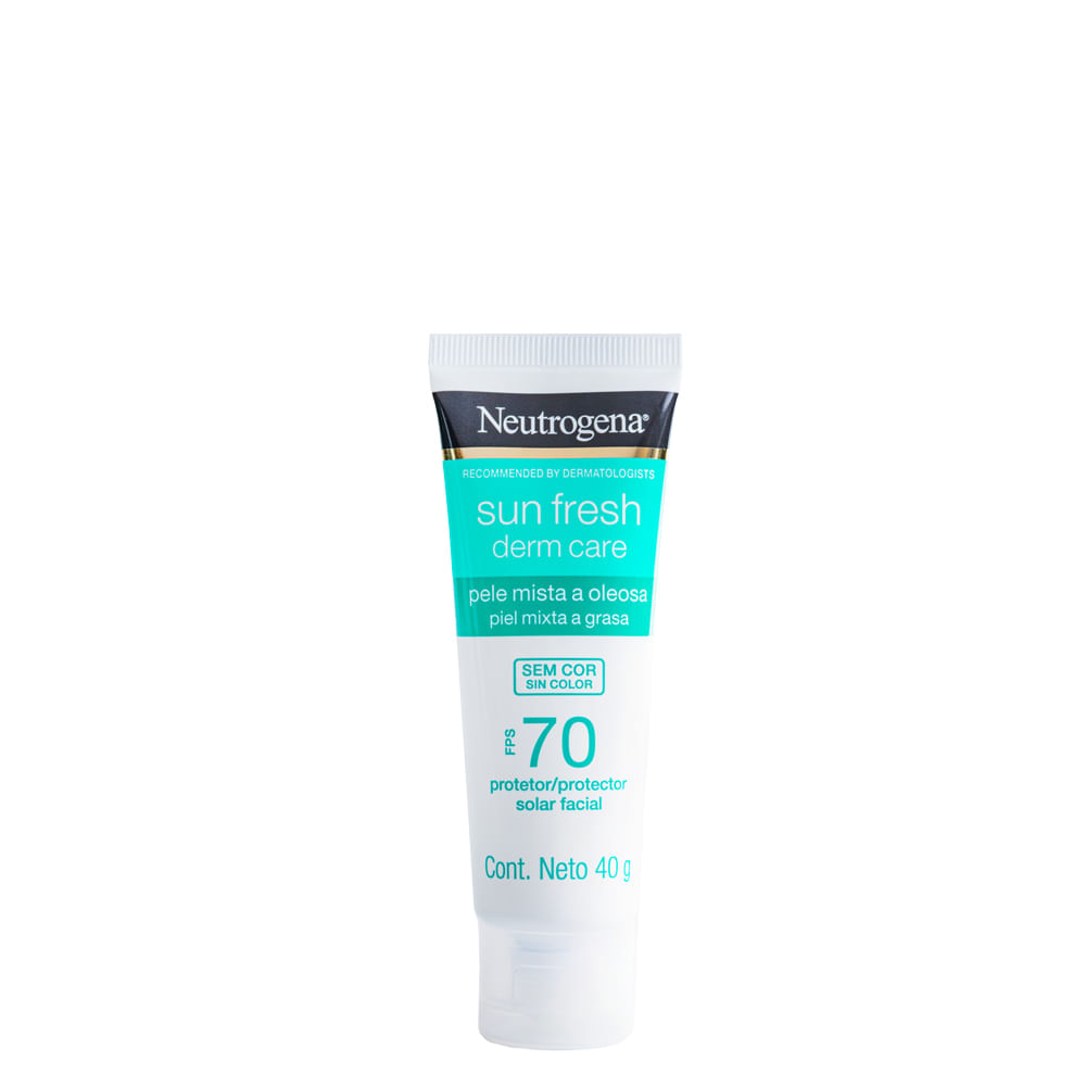 Protetor Solar Facial Neutrogena Sun Fresh® Derm Care FPS 70 40g Pele Mista a Oleosa sem Cor