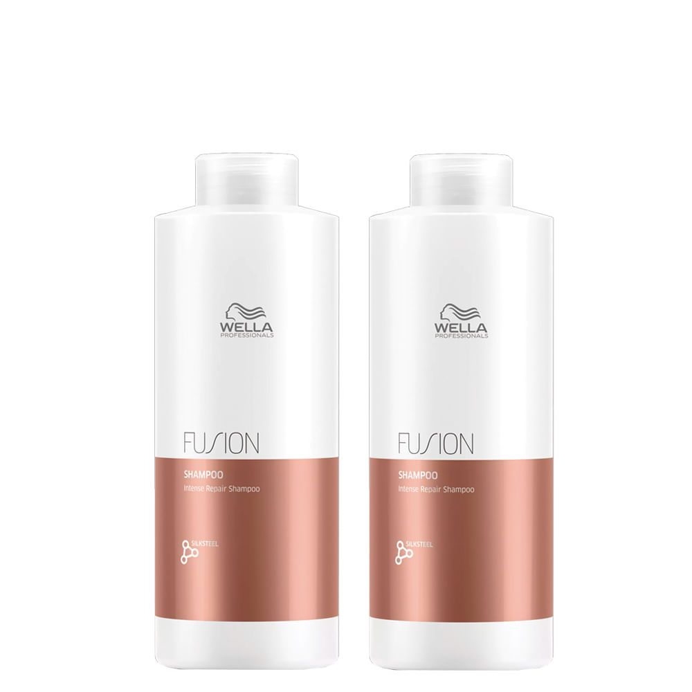 Kit Wella Professionals Fusion Shampoo 1000ml - 2 Unidades