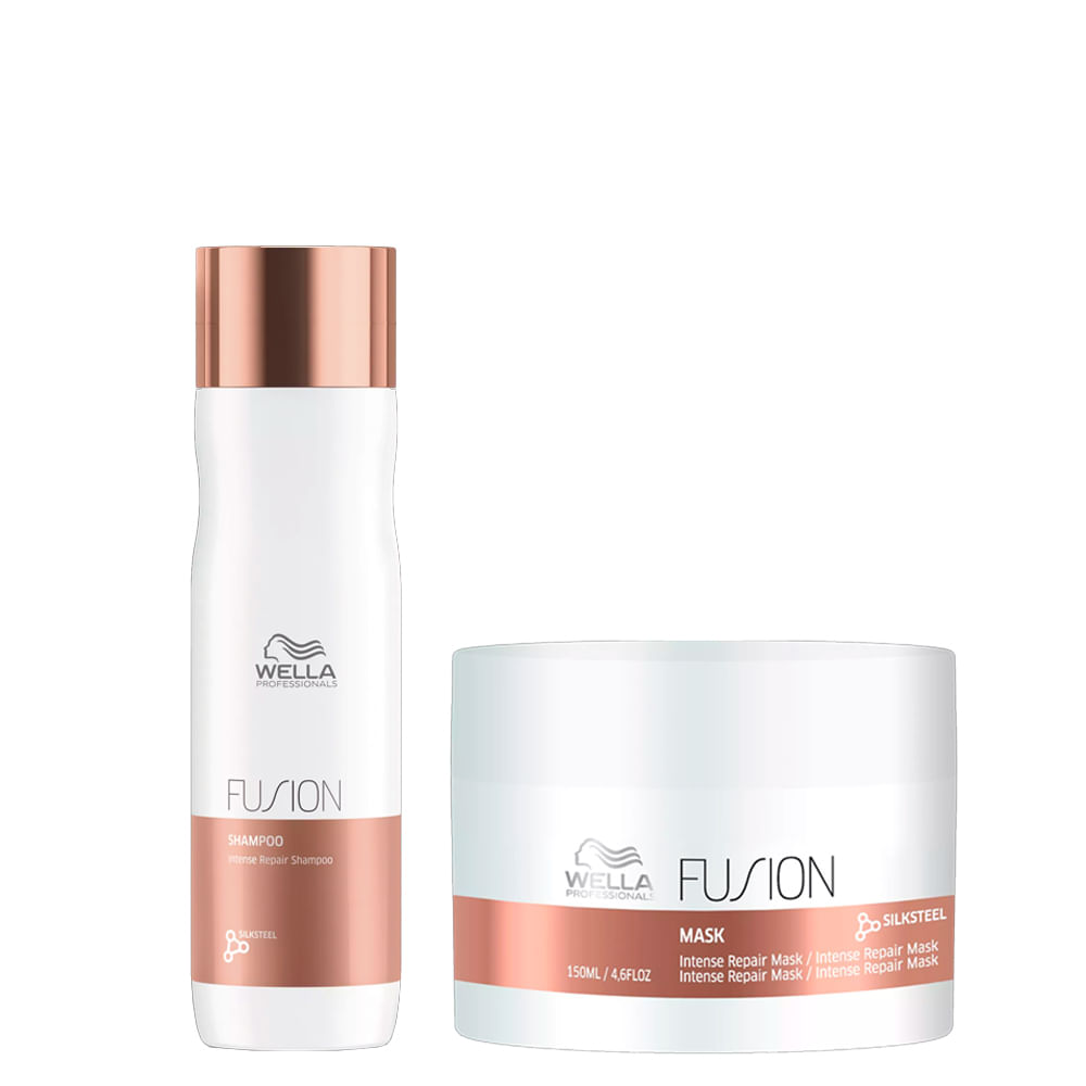 Kit Wella Professionals Fusion - Shampoo 250ml + Máscara 150ml