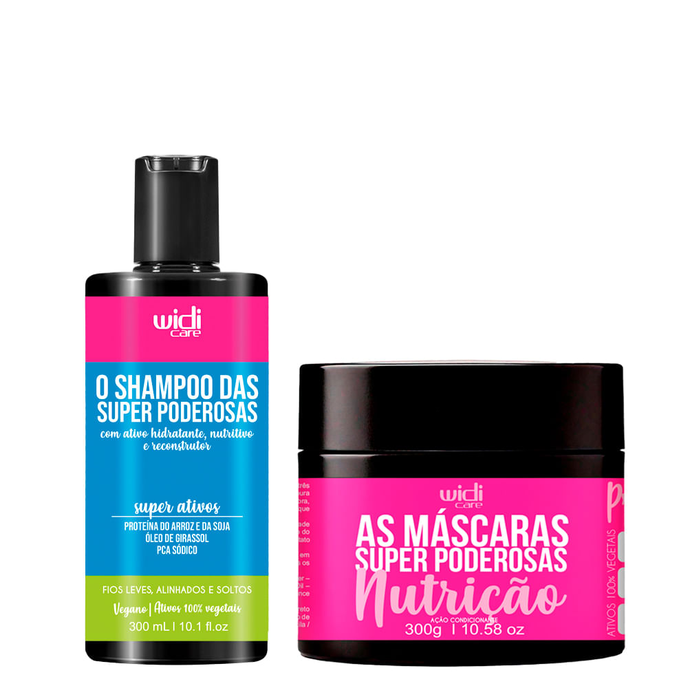 Kit Widi Care Super Poderosas Shampoo 300ml + Máscara 300g