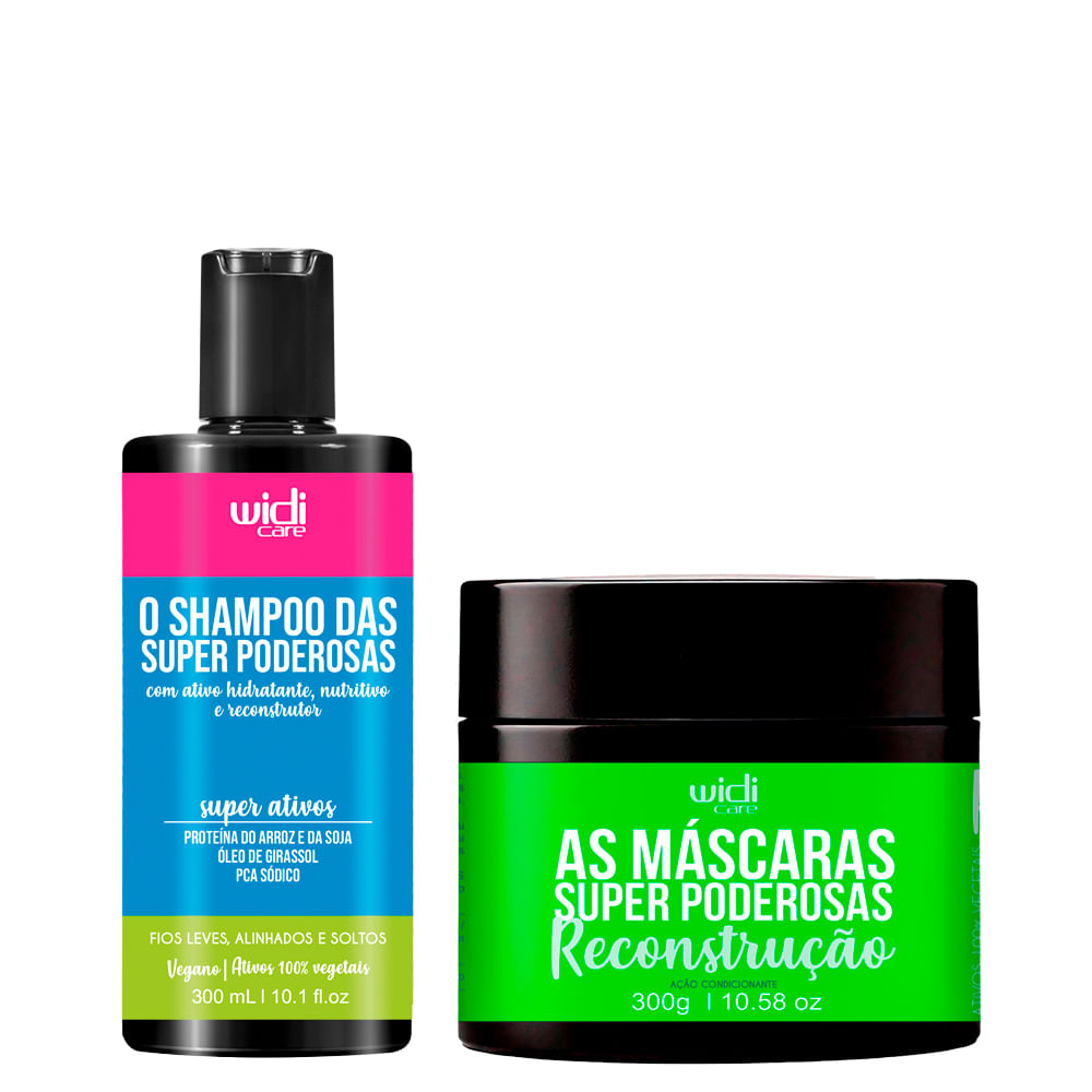 Kit Widi Care Super Poderosas Shampoo 300ml + Máscara 300g