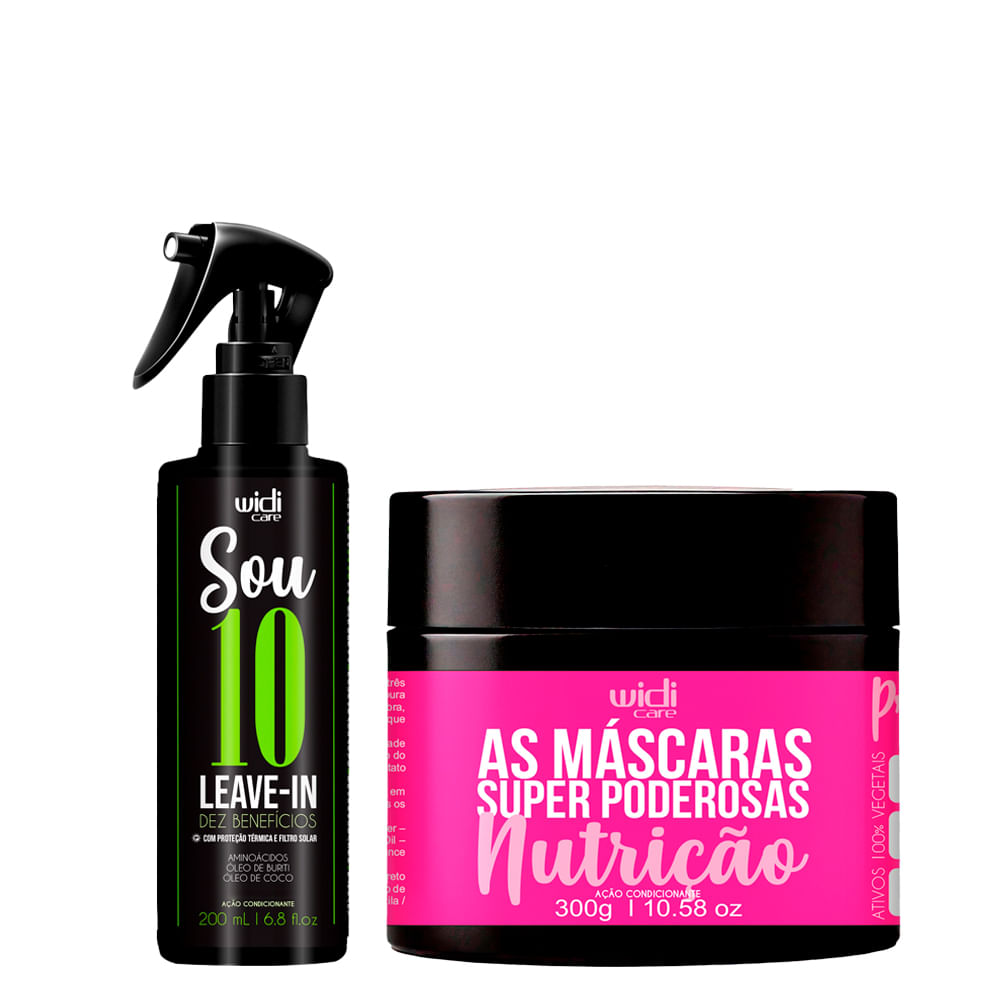 Kit Widi Care Super Poderosas Máscara 300g + Leave-In Sou 10 200ml