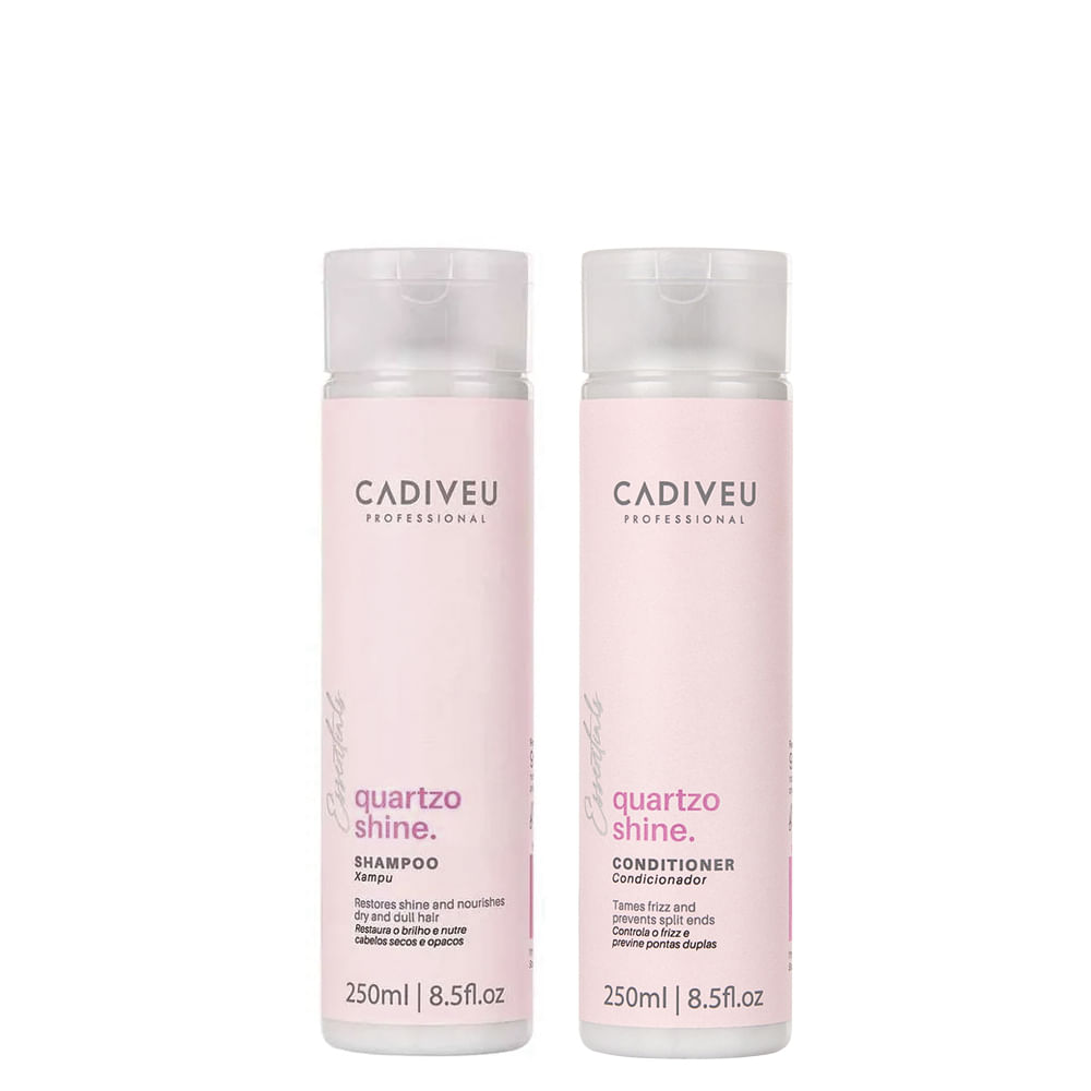 Kit Cadiveu Essentials Quartzo Shine - Shampoo 250ml + Condicionador 250ml