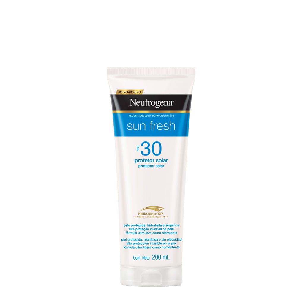 Protetor Solar Facial Neutrogena Sun Fresh® Derm Care FPS 30 200ml